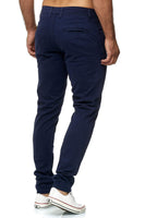 1 x RAW Customer Returns Elara Men s Chino Trousers Slim Fit Stretch Chunkyrayan MEL009-Navy Blue-38 30 - RRP €34.95