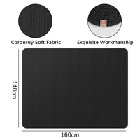 1 x RAW Customer Returns Floor protection mats for office chairs underlay for desk chairs multi-purpose floor protection underlay for office chairs, hard floors, tiles black 140x160cm  - RRP €50.4