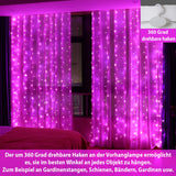 1 x RAW Customer Returns HXWEIYE 300 LED Pink Fairy String Lights with Remote Timer Adjustable Brightness for Bedroom 3m x 3m USB Powered 8 Modes for Indoor Wedding Party - RRP €19.2