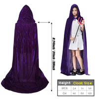 10 x Brand New ZUCOS Cape with Hood, Witch Costume Halloween Cloak Vampire Cape Unisex for Adult Cosplay Vampire Costume Halloween Costume Purple, 60 cm  - RRP €192.0