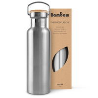 1 x RAW Customer Returns Water Bottle 1l Stainless Steel Water Bottle Thermal Canteen Stainless Steel Canteen 1 Liter Bpa Free Water Bottle Easy To Clean Water Bottle 1l Water Bottle Bambaw - RRP €20.96