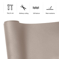 1 x RAW Customer Returns Leather Patch Self-Adhesive 150 X 40 cm, Leather Repair Patch PU Leather Repair Tape for Sofas, Handbags, Jackets, Car Seats, Furniture Leather Repair and Renovation, Taupe Brown - RRP €18.14