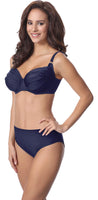 1 x RAW Customer Returns Merry Style Women s Bikini Set P61472W Navy, Cup 85 C Bottom 42  - RRP €60.49