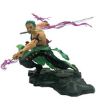 1 x RAW Customer Returns JAW REX One Piece Anime Roronoa Zoro Figure 15cm Pirate Hunter Roronoa Zoro Figure, Santoryu Three Sword Style - RRP €20.16