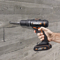 1 x RAW Customer Returns WORX 18V 20V MAX cordless impact drill WX371, 2.0Ah, PowerShare, 2 gears, case, 13mm drill chuck, 18 1 1 torque levels, drill driver impact drill - RRP €80.66