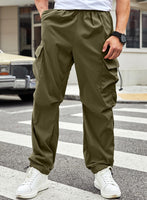 1 x RAW Customer Returns Meilicloth Men s Cargo Pants Baggy Cargo Pants Men Cotton Outdoor Pants Casual Pants Loose Sweatpants Sports Pants Long Loose Fit Pickle Green 38 - RRP €34.99