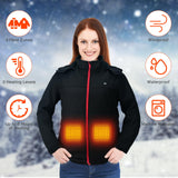 1 x RAW Customer Returns ONATISMAGIN Women s Heated Jacket, Lightweight Heated Vest Battery Included, Temperature Adjustable and Washable Heated Coat, Thermal Jacket for Outdoor Sports L  - RRP €59.0