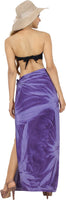 1 x Brand New LA LEELA Women s Beach Swimsuit Purple Wrap Sarong Bathing Suit, Tie Dye 80 One Size - RRP €24.0