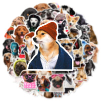 1 x RAW Customer Returns Dogs 50 Pack Dog Stickers, Waterproof Vinyl Stickers for Cars, Motorcycles, Laptops, Bicycles, Skateboards, Snowboards, Luggage, MacBook, iPad and More, Easy to Apply and Peel - RRP €20.4