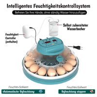 1 x RAW Customer Returns Hethya Automatic Egg Incubator, Automatic Humidity Temperature Control, Automatic Egg Turning, 15 Egg Incubator - RRP €69.8