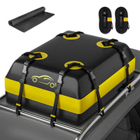 1 x RAW Customer Returns NABIYE 15 cubic feet car roof box with non-slip mat, waterproof roof bag luggage box foldable roof box for all vehicles with without luggage rack - RRP €76.99