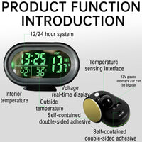 1 x RAW Customer Returns Waterproof Car Voltmeter LED Digital HOMURY Car Thermometer LED Digital Voltmeter Voltmeter 12V Multifunction Battery Monitor 12v Shockproof for Cars Motorcycles Motorhomes Dichroic Light - RRP €26.4