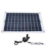 1 x RAW Customer Returns Solar fountain pump, solar water pump kit solar pond pump solar fountain for bathing birds in the garden, aquariums 50W 12V panel 800 L h pump flow - RRP €24.0