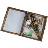 1 x RAW Customer Returns GraduatePro Deep Frame for 3D Objects with Glass Wood Photo Photo Holder Medals DIY Family Memory Gift for Wall Table Brown 20x25 cm - RRP €22.8