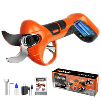 1 x RAW Customer Returns Kebtek Professional Electric Pruning Shears, 7.2V Cordless Scissors for Garden, Electric Pruning Shears Cordless Pruning Shears with 4AH Lithium Battery Brushless Motor 22mm Cutting Diameter - RRP €99.99