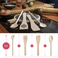 15 x Brand New Kitchen helper set wood, kitchen utensils set wood, wooden spoon set, wooden spatula set, wooden spoon - Premium quality - Made in UE - RRP €203.25