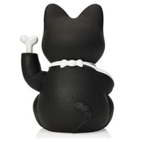 3 x RAW Customer Returns Pechkeks 8901001 black waving cat, movable arm, battery operated, 14 cm high, plastic - RRP €80.55