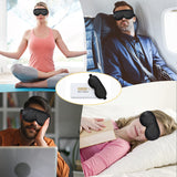 1 x RAW Customer Returns ZIMASILK Adjustable Pure Mulberry Silk Sleep Mask, 3D Contoured Cup Eye Mask for Sleeping, Super Soft Breathable Blindfold, Perfectly Blocks Light for Sleeping. Black  - RRP €32.26