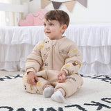 1 x RAW Customer Returns Mosebears Baby Sleeping Bag with Legs Winter Warm Lined Baby Sleeping Bag with Detachable Sleeves, Unisex Pajamas for Girls - RRP €25.91