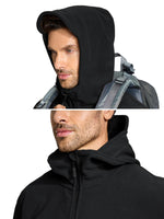 1 x RAW Customer Returns TACVASEN Men s Fleece Jacket Military Outdoor Windproof Jacket with Hood - Size M, Black - RRP €58.46