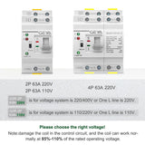 1 x RAW Customer Returns GEYA Dual Power Supply Automatic Transfer Switch Electrical Selector Switches DIN Rail Uninterruptible Power Supply 4-pin 63A AC220V  - RRP €48.99