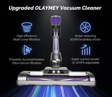 1 x RAW Customer Returns OLAYMEY Cordless Vacuum Cleaner, 30Kpa 300W Vacuum Cleaner Cordless Battery Vacuum Cleaner, Cordless Vacuum Cleaner Up to 50 Min Running Time for Hard Floors Carpet Pet Hair - RRP €100.84