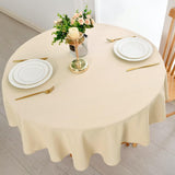 1 x RAW Customer Returns DWCN Round Tablecloth Stain Resistant Washable Waterproof Dining Room Home Garden Party Wedding 140cm Champagne - RRP €17.99