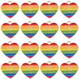 1 x Brand New SUNNYCLUE 1 Box of 30 Bulk Pride Charms Gay Pride Charm Gay Love Rainbow Heart Love Is Love Alloy LGBT Charms for Jewelry Making Charms Valentine s Day Gift Earrings - RRP €20.4