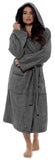 1 x RAW Customer Returns CityComfort Women s Terry Bathrobe, Highly Absorbent Cotton Terry Bathrobe with Hood M, EU 40-42, Charcoal Gray with Hood  - RRP €30.36