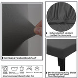 1 x RAW Customer Returns ZHILING Chair Covers Set of 6 Super Fit Stretch Removable Washable Dining Chair Protector Cover Seat Cover for Hotel, Dining Room, Ceremony, Banquet Wedding Party Gray  - RRP €22.55