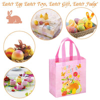 1 x Brand New Pack of 8 Easter egg hunt bags with handles, Easter bags for filling, reusable Easter gift bags, Easter bags, multifunctional Easter bags, gift bags, presents, party accessories - RRP €9.77