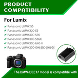 1 x RAW Customer Returns Gonine DMW-DCC17 Camera Power Adapter DMW-BLK22 Dummy Battery Power Kit Compatible with Panasonic LUMIX S5 DC-S5 DC-S5K DC-S5GK GH5 II GH6 Cameras DMW-BGS5 Battery Grip - RRP €24.08