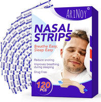 1 x RAW Customer Returns AriNoy nasal plasters for snoring, pack of 120, nose strips for sports and sleeping against snoring, anti-snoring plasters that can be removed without leaving any residue for easier breathing while sleeping - RRP €19.15