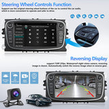 1 x RAW Customer Returns 2 32G Android 11 car stereo for Ford Focus II Mondeo 9 S-Max C-Max Kuga 2008-2011 with Apple Carplay Android Auto, 7 inch touchscreen radio with Bluetooth FM RDS HiFi WiFi GPS AHD backup camera and MIC - RRP €157.37