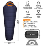 1 x RAW Customer Returns Forceatt sleeping bag, 3 to 4 seasons blanket sleeping bag sleeping bag for camping, travel and outdoor activities, adults and teenagers in 0 to 20 , waterproof, light, warm, breathable. - RRP €69.99