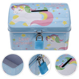 3 x RAW Customer Returns STOBOK Unicorn Money Box Metal Unicorn Money Box Children s Money Box Savings Box with Lock Coin Bank Savings Pot Money Bank Piggy Bank Storage Box for Birthday Unicorn Table Decoration Random Style  - RRP €41.07