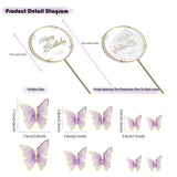 82 x Brand New 11pcs Gold Metal Butterfly and Happy Birthday Cake Toppers Birthday Cake Decorations Party Decorations Pink Gold - RRP €742.92