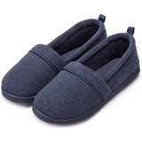 1 x RAW Customer Returns EverFoams Women s Memory Foam Loafers Comfortable Knitted Lightweight Terry Loafers with Non-Slip Rubber Sole Navy Blue 40 EU - RRP €22.99