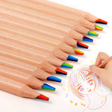 2 x RAW Customer Returns ThEast 60pcs Rainbow Colored Pencils, 7 Colors in 1 Pencils for Kids Drawing Colored Pencils Art Supplies Bulk Pre-Sharpened Simple Box Packaging - RRP €34.28