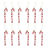 79 x Brand New iKesoce 12 Pcs Christmas Tree Candy Canes Red and White Candy Cane Pendant Crutch Ornament Hanging Christmas Party Ornaments - RRP €1033.32