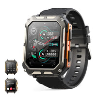 1 x RAW Customer Returns Smartwatch Men Military with Telephone Function, 1.81 Display Waterproof Activity Tracker Fitness Tracker with Sleep Monitor Blood Pressure Measurement 120 Sports Modes Sports Watch Fitness Watch for Android iOS - RRP €39.99