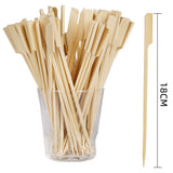 4 x Brand New VABNEER 200 pieces shashlik skewers wooden toothpicks long wooden toothpicks for grilling, vegetables, fruit, family celebrations 18 cm  - RRP €48.4