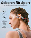 1 x RAW Customer Returns ANCwear Open Ear Bluetooth Wireless Headphones - Wireless Bluetooth 5.3 Headphones - IP67 Waterproof Sports Headphones Suitable for Running Fitness Grey  - RRP €41.99