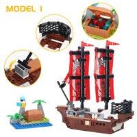 1 x RAW Customer Returns Creator 3in1 Pirate Construction Toys, Pirate Ship, Pirate Tree House, Skull Island, Creative Toys for Kids Ages 6 and Up, Gift for Boys and Girls, 260 Pieces - RRP €27.53