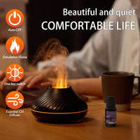 3 x RAW Customer Returns Aroma Diffuser With Flame Effect, Airmpa 130 ml Aroma Diffuser, 7 Colors Simulation Flame Lamps Aroma Diffuser, Color Can Be Fixed, Can Add Essential Aroma Oil Ivory  - RRP €67.17