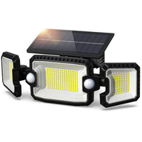 1 x RAW Customer Returns AmbiCasa solar lights for outdoors with dual motion detector, 2 pieces 305 LED solar lights for outdoors, 270 solar outdoor light, IP65 waterproof light, 3 modes solar lamp for yard, garage, garden - RRP €40.34