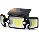 1 x RAW Customer Returns ambicasa solar lamps for outside 305 LED light, solar lamp outdoor with dual motion detector, 270 solar wall light outside, IP65 waterproof, 3 modes solar outdoor light for yard, garage, garden - RRP €29.99