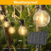 1 x RAW Customer Returns GLUROO LED fairy lights outdoor solar, 24M fairy lights light bulb with 4 lighting modes, 40 2 bulbs, fairy lights outdoor power waterproof for home, patio, party - RRP €59.99