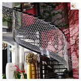 1 x RAW Customer Returns NIANTONG White Stair Net, Balcony Protection Net Safety Net for Children, Fence Net for Playground Garden, Decorative Net, Truck Cargo Net, 5mm Rope, 5cm Mesh Size Size 1x1m 3x3ft  - RRP €10.76