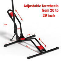 1 x RAW Customer Returns Stryser Floor Bicycle Stand Vertical Parking 4 support points  - RRP €49.99